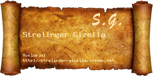Strelinger Gizella névjegykártya